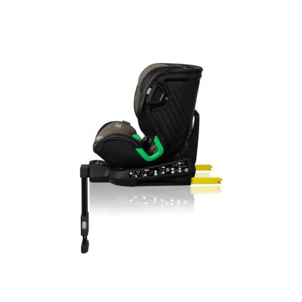 Lionelo - Silla de coche con base giratoria HARMONY i-Tamaño 40-150 cm negro/oliva