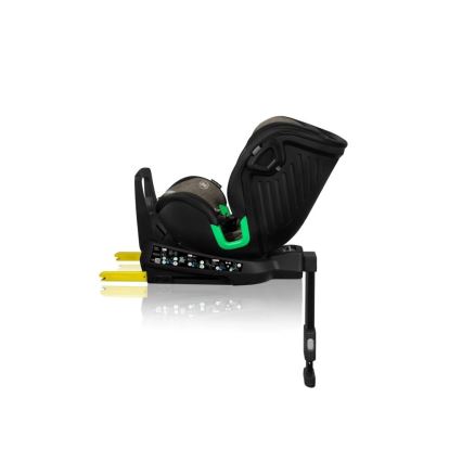 Lionelo - Silla de coche con base giratoria HARMONY i-Tamaño 40-150 cm negro/oliva