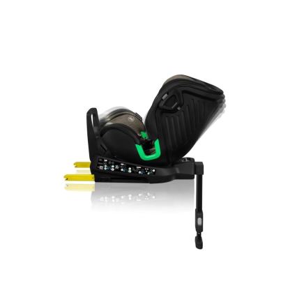 Lionelo - Silla de coche con base giratoria HARMONY i-Tamaño 40-150 cm negro/oliva