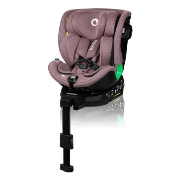 Lionelo - Silla de coche con base giratoria HARMONY i-Tamaño 40-150 cm rosa