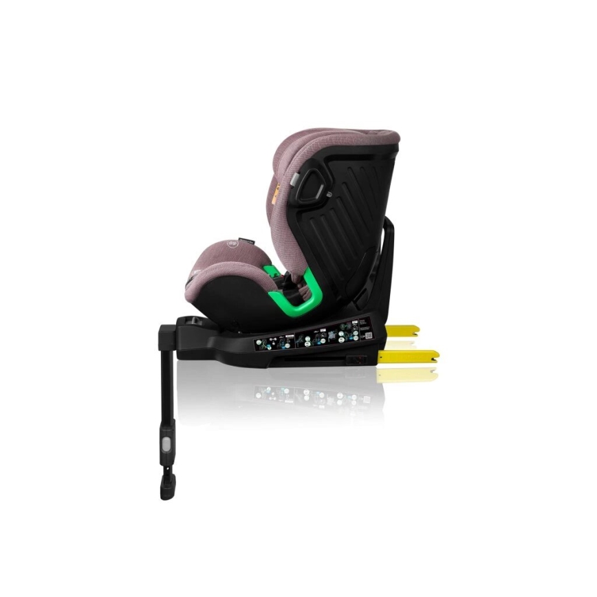 Lionelo - Silla de coche con base giratoria HARMONY i-Tamaño 40-150 cm rosa