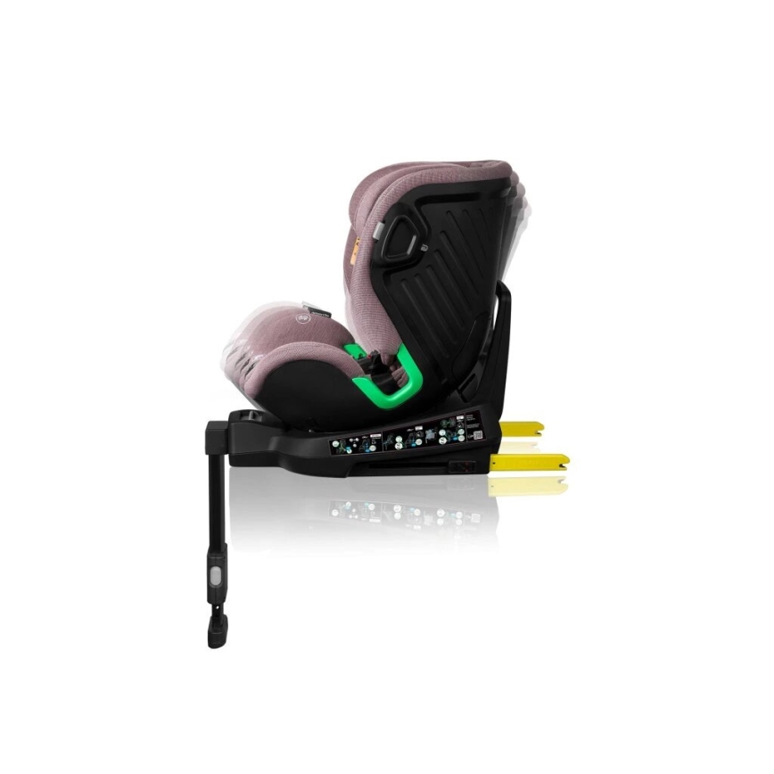 Lionelo - Silla de coche con base giratoria HARMONY i-Tamaño 40-150 cm rosa