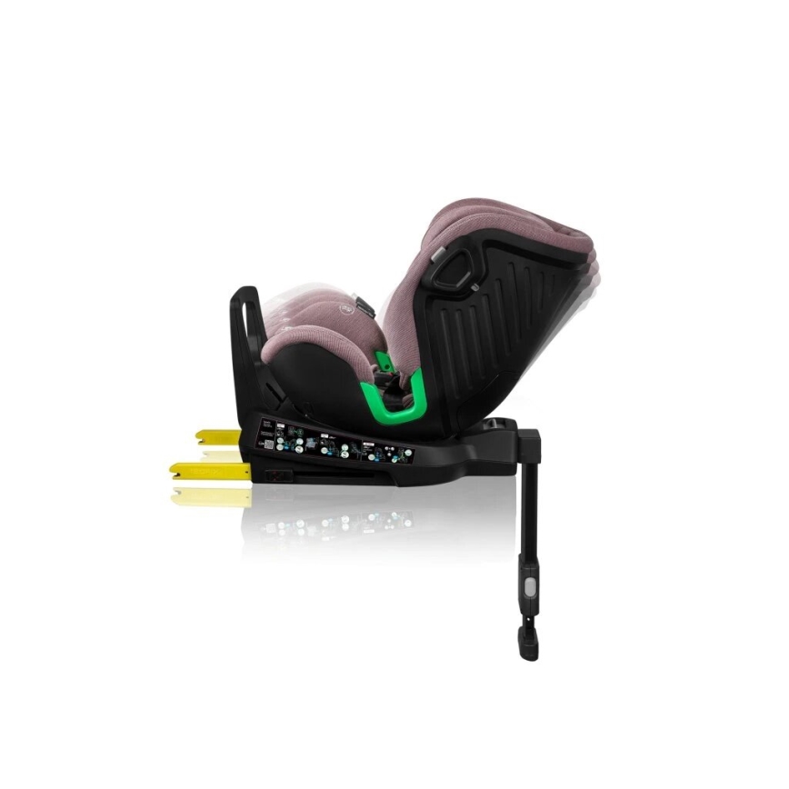 Lionelo - Silla de coche con base giratoria HARMONY i-Tamaño 40-150 cm rosa