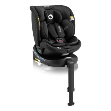 Lionelo - Silla de coche con base giratoria NAVY i-Tamaño 40-150 cm negro