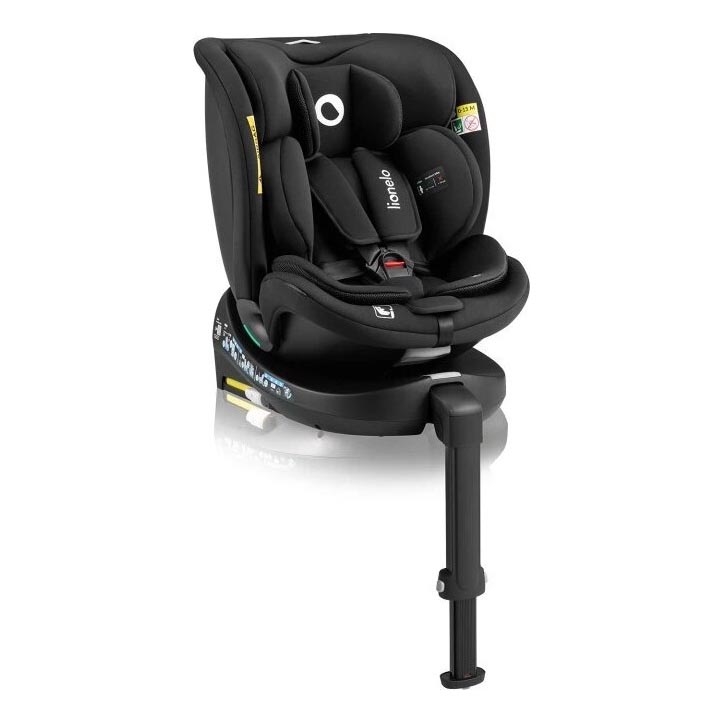 Lionelo - Silla de coche con base giratoria NAVY i-Tamaño 40-150 cm negro