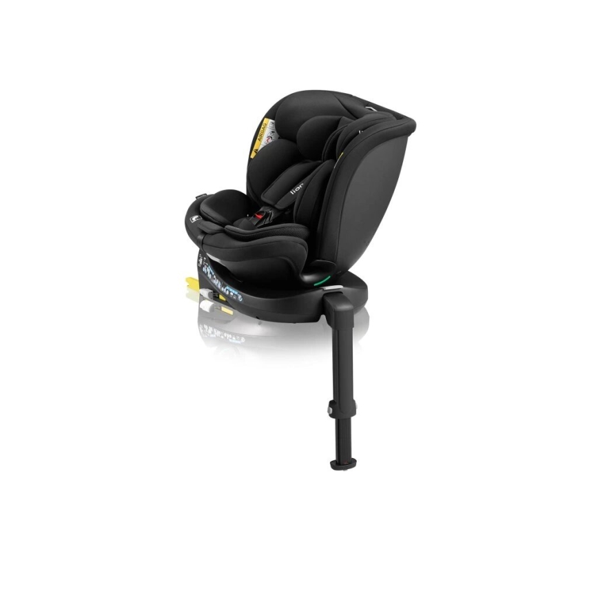 Lionelo - Silla de coche con base giratoria NAVY i-Tamaño 40-150 cm negro