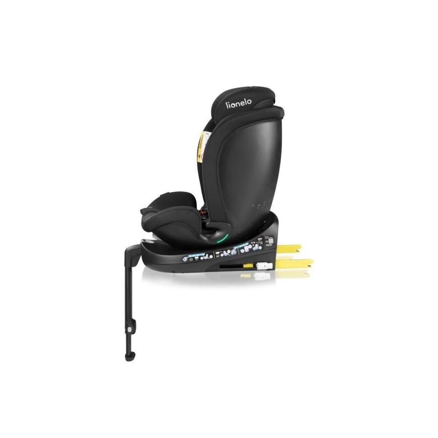 Lionelo - Silla de coche con base giratoria NAVY i-Tamaño 40-150 cm negro