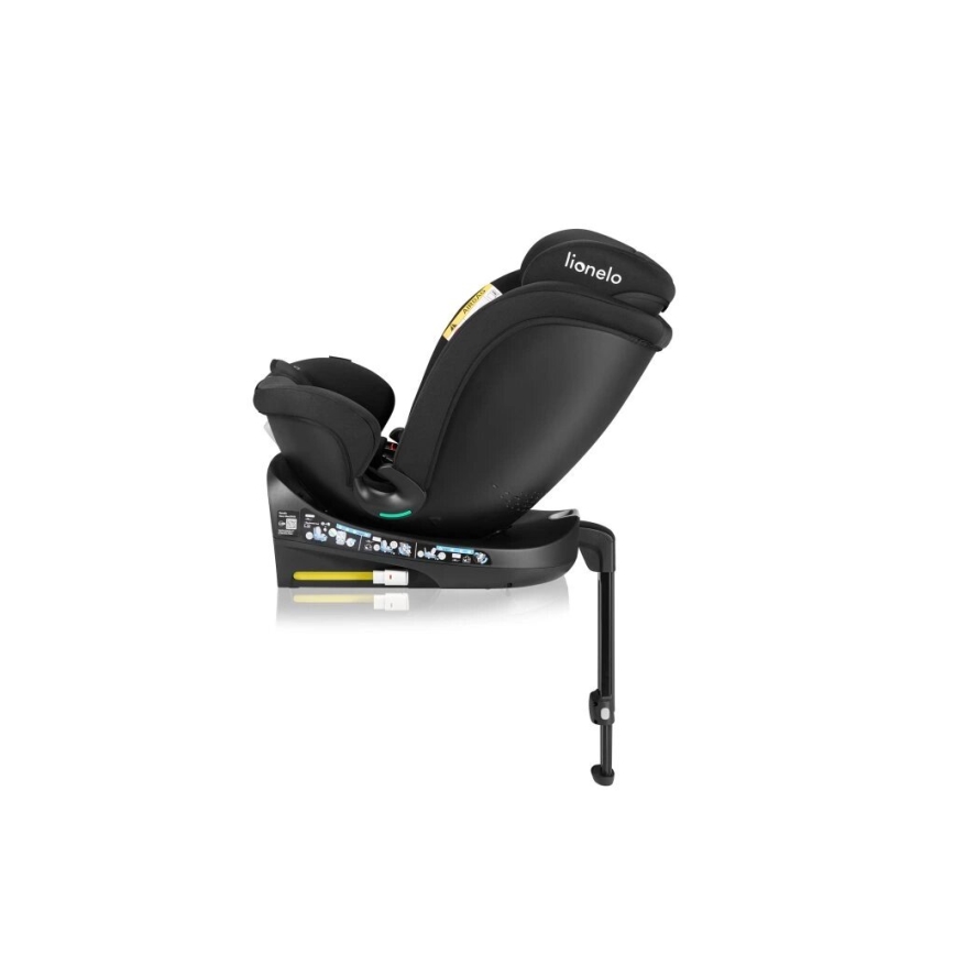 Lionelo - Silla de coche con base giratoria NAVY i-Tamaño 40-150 cm negro