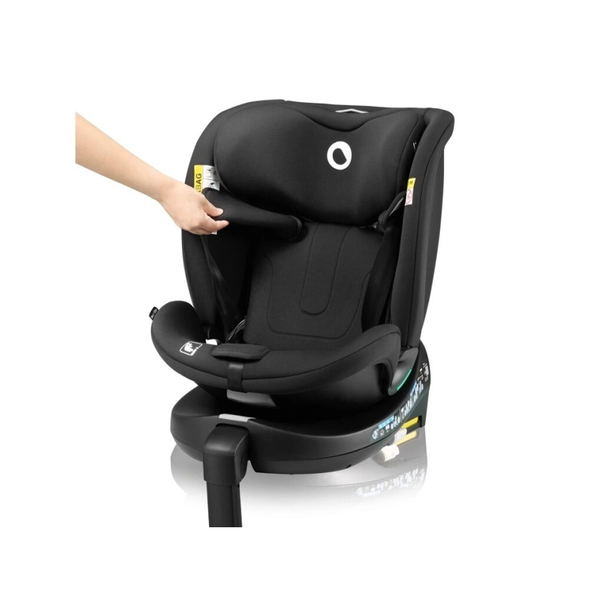 Lionelo - Silla de coche con base giratoria NAVY i-Tamaño 40-150 cm negro