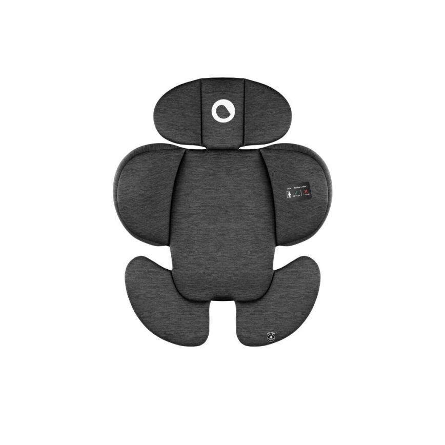 Lionelo - Silla de coche con base giratoria NAVY i-Tamaño 40-150 cm negro/rojo