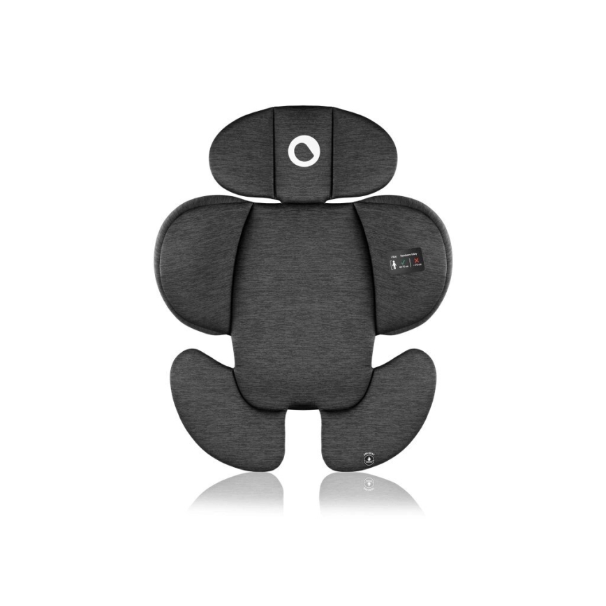 Lionelo - Silla de coche con base giratoria NAVY i-Tamaño 40-150 cm negro/rosa