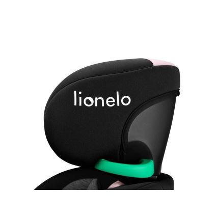 Lionelo - Silla de coche con base giratoria NAVY i-Tamaño 40-150 cm negro/rosa