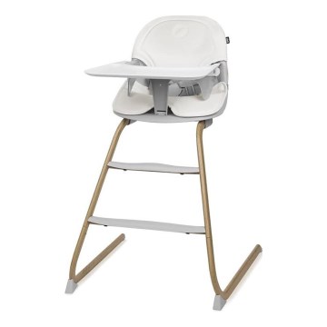 Lionelo - Silla de comedor para niños 2en1 DALIA blanco/marrón