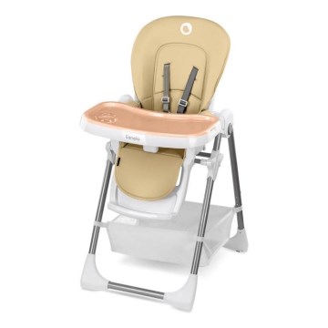 Lionelo - Silla de comedor para niños LINN PLUS blanco/beige