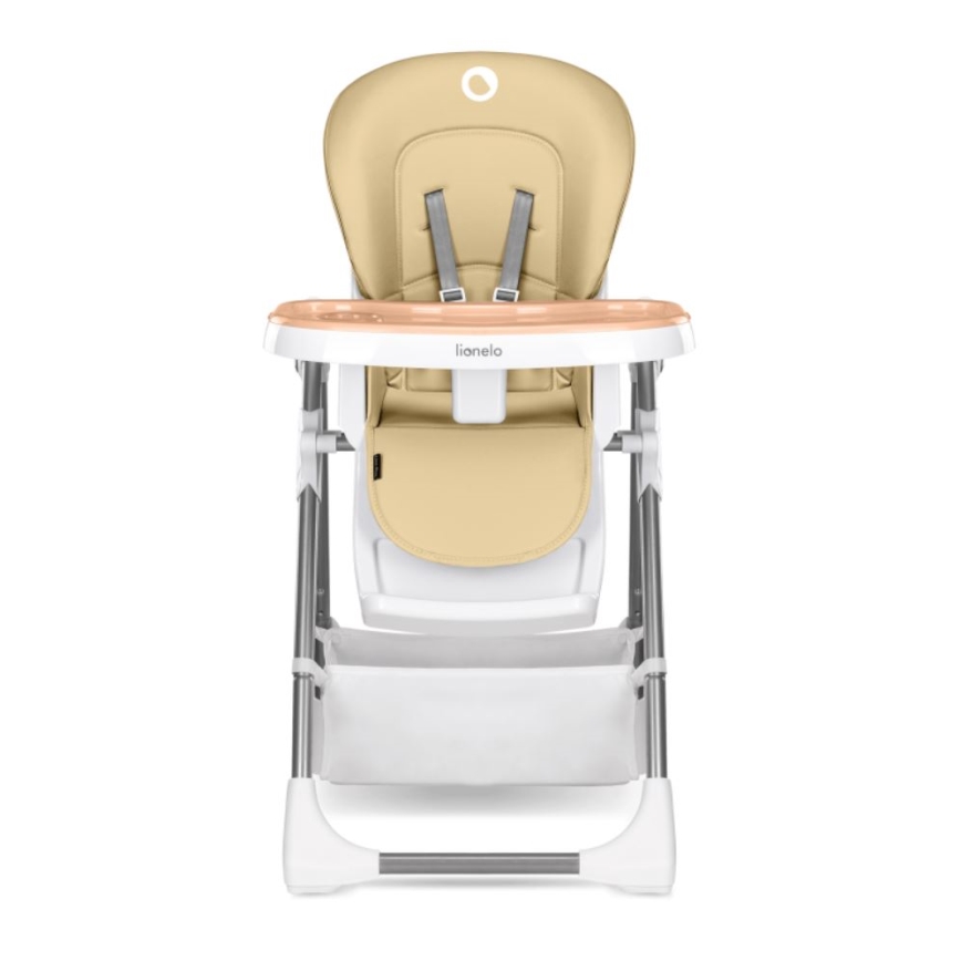 Lionelo - Silla de comedor para niños LINN PLUS blanco/beige