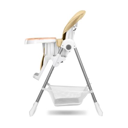Lionelo - Silla de comedor para niños LINN PLUS blanco/beige