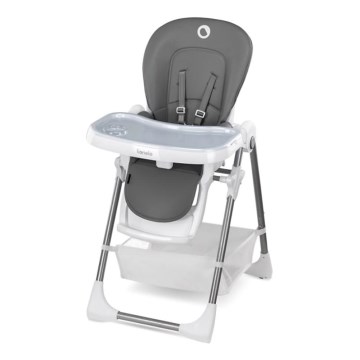 Lionelo - Silla de comedor para niños LINN PLUS blanco/gris