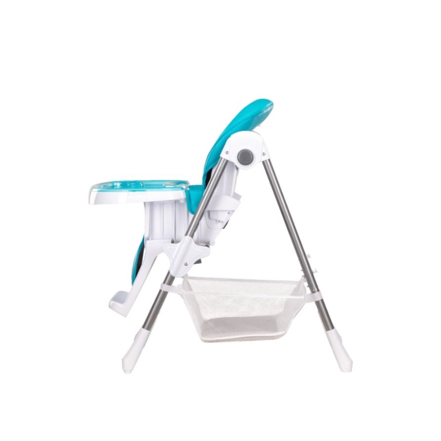 Lionelo - Silla de comedor para niños LINN PLUS blanco/turquesa