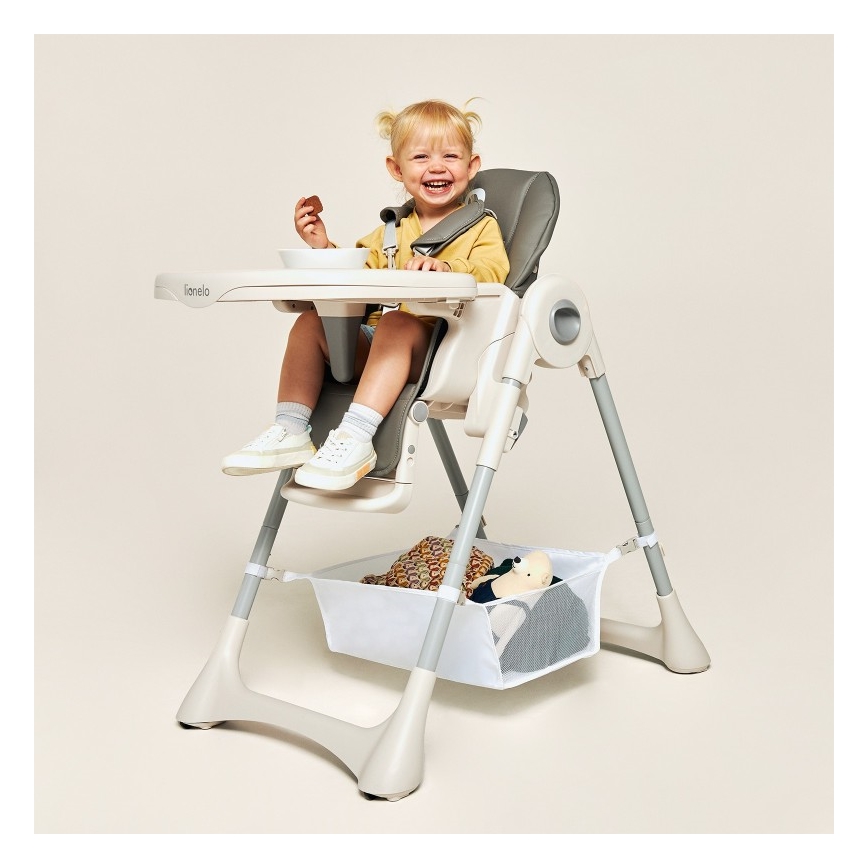 Lionelo - Silla de comedor para niños ZANNA gris