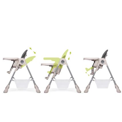 Lionelo - Silla de comedor para niños ZANNA gris