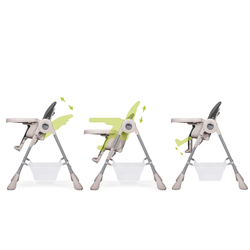 Lionelo - Silla de comedor para niños ZANNA gris