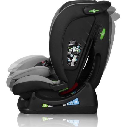 Lionelo - Silla para coche AART i-Tamaño 40-150 cm negro/gris