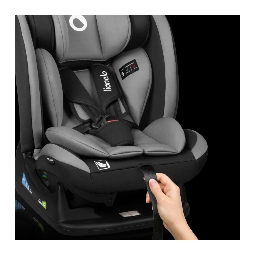 Lionelo - Silla para coche AART i-Tamaño 40-150 cm negro/gris
