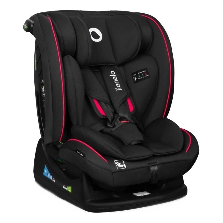 Lionelo - Silla para coche AART i-Tamaño 40-150 cm negro/rojo