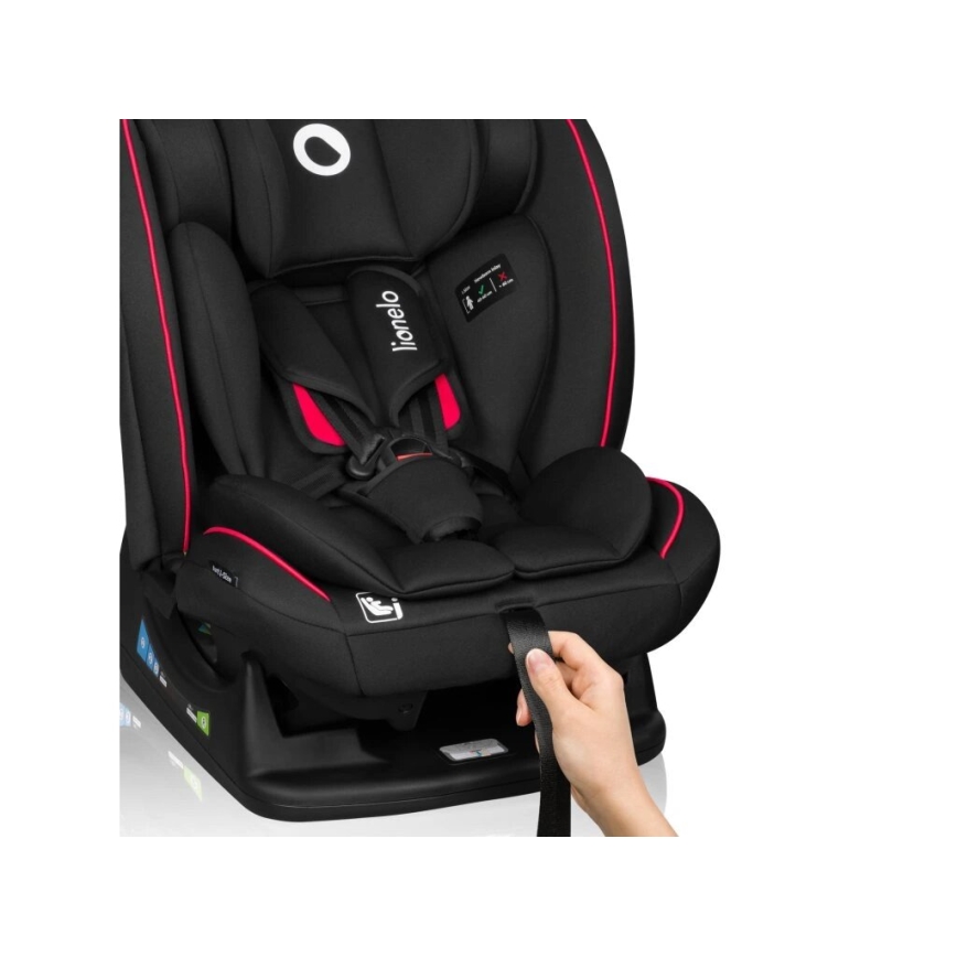 Lionelo - Silla para coche AART i-Tamaño 40-150 cm negro/rojo