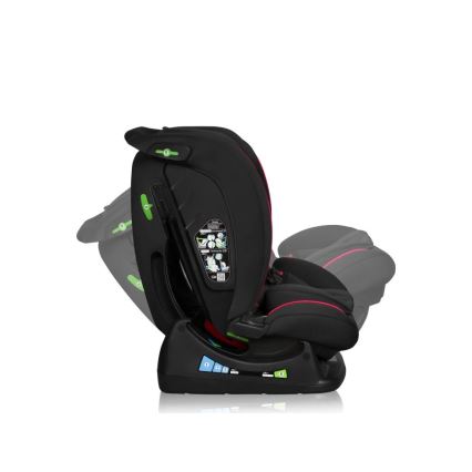 Lionelo - Silla para coche AART i-Tamaño 40-150 cm negro/rojo
