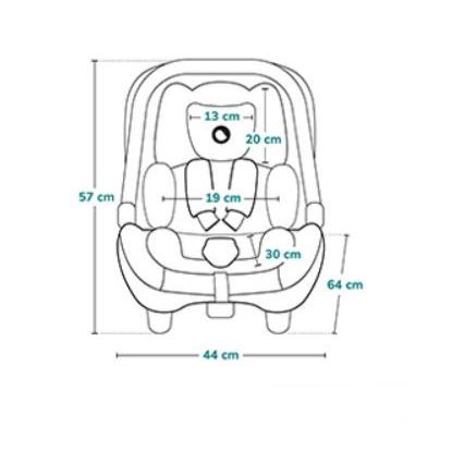 Lionelo - Silla para coche ASTRID i-Tamaño 40-87 cm beige