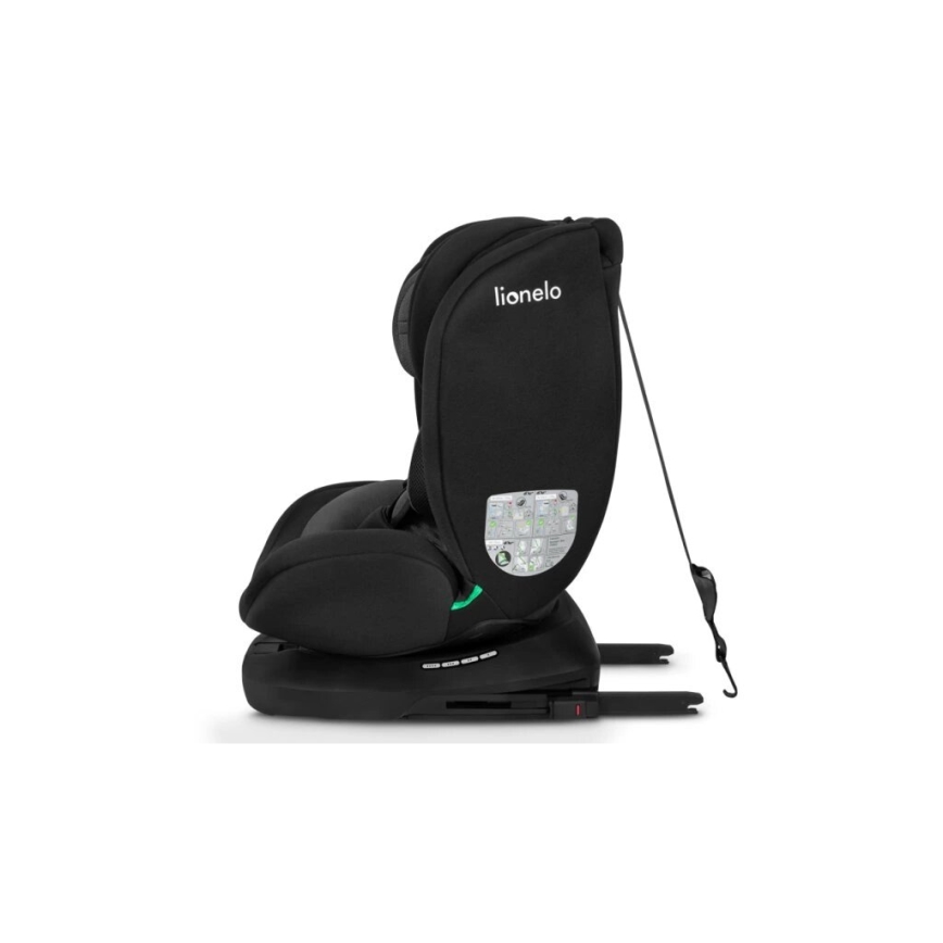 Lionelo - Silla para coche BASTIAAN i-Tamaño 40-150 cm negro/gris