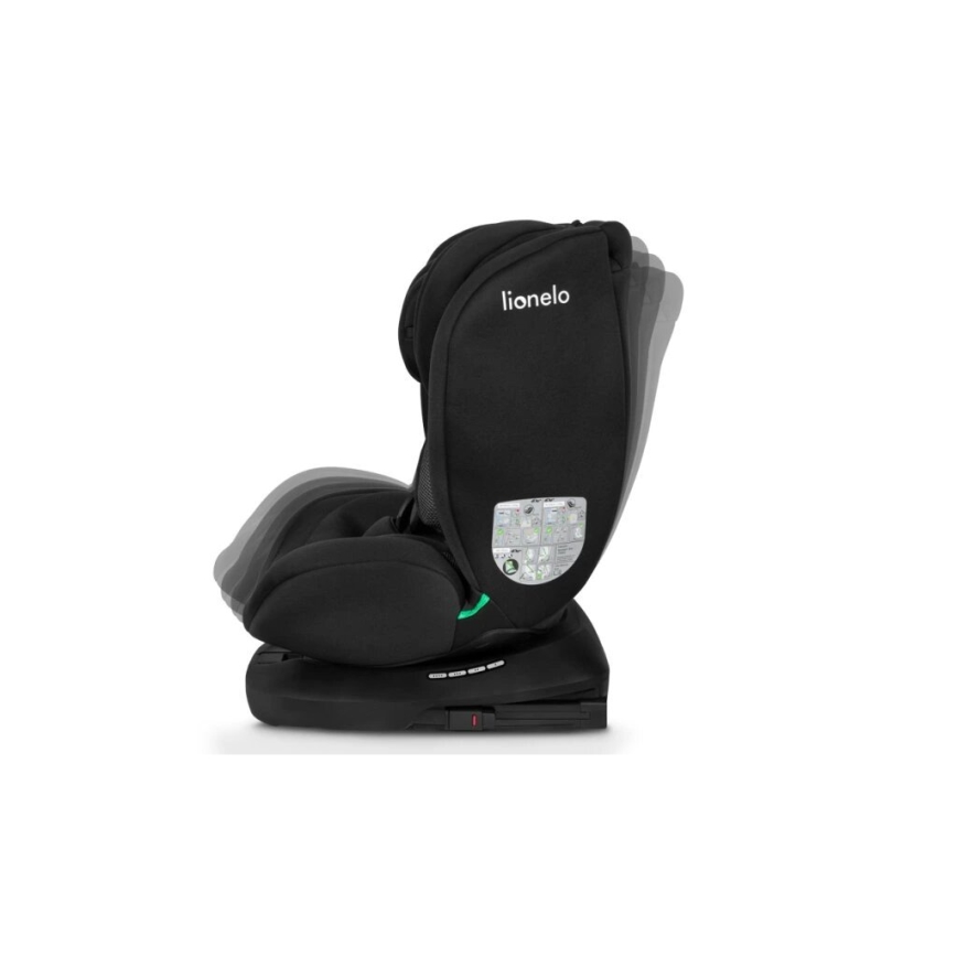 Lionelo - Silla para coche BASTIAAN i-Tamaño 40-150 cm negro