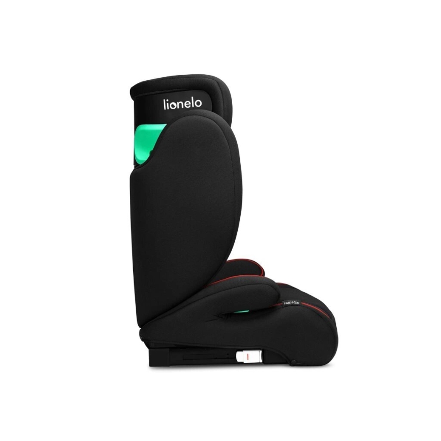 Lionelo - Silla para coche HUGO i-Tamaño 100-150 cm negro/rojo