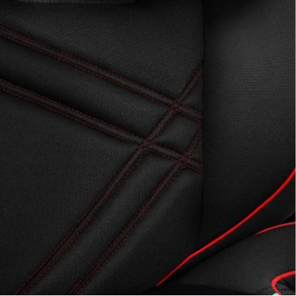 Lionelo - Silla para coche HUGO i-Tamaño 100-150 cm negro/rojo
