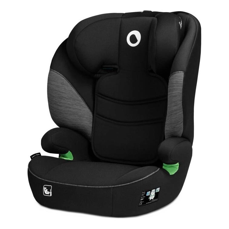 Lionelo - Silla para coche LARS i-Tamaño 100-150 cm negro