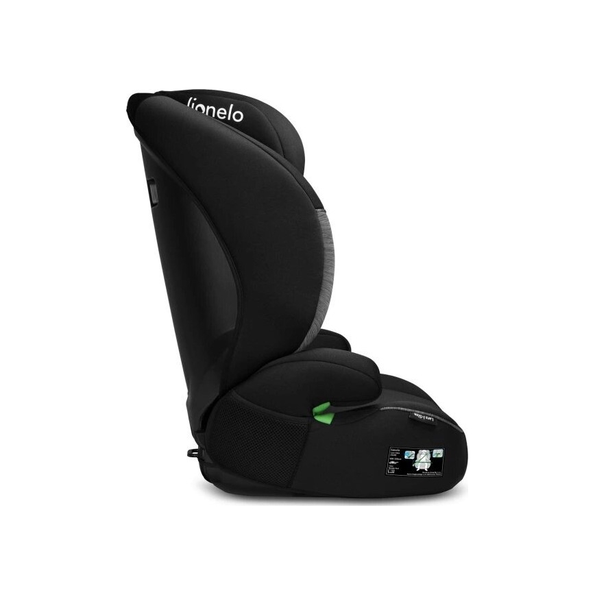 Lionelo - Silla para coche LARS i-Tamaño 100-150 cm negro