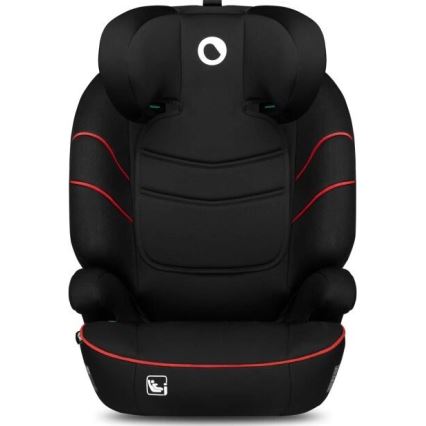 Lionelo - Silla para coche LARS i-Tamaño 100-150 cm negro/rojo
