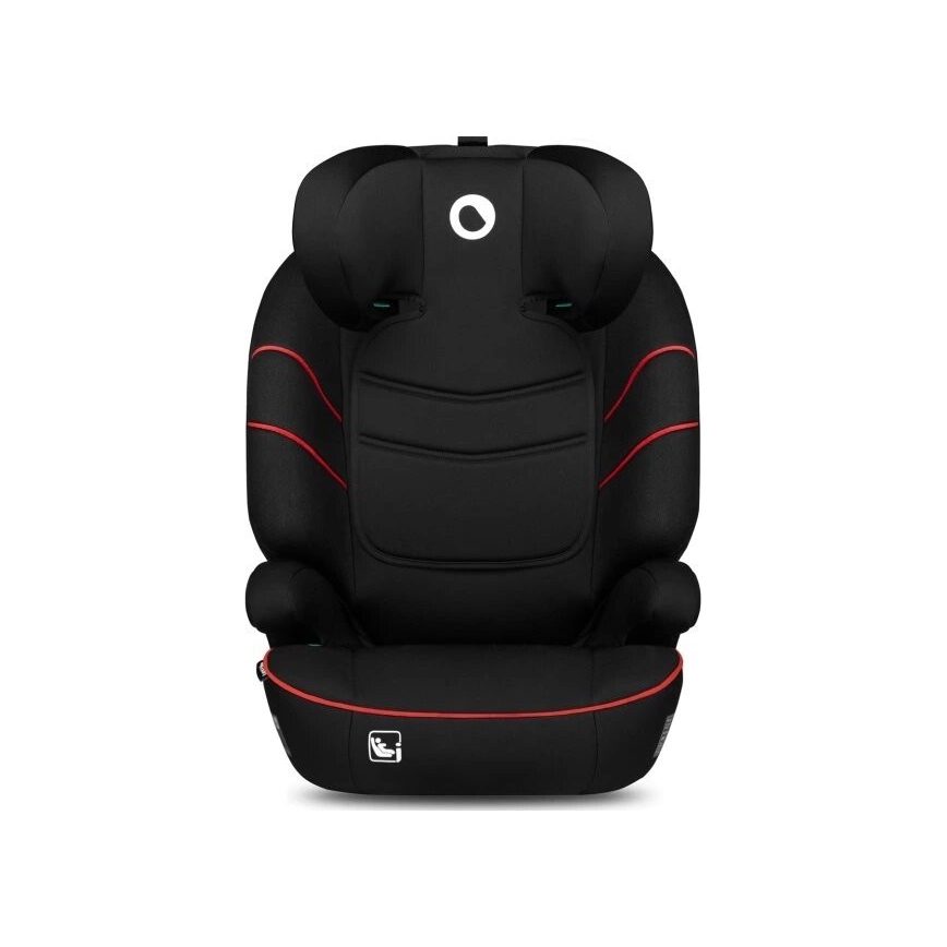 Lionelo - Silla para coche LARS i-Tamaño 100-150 cm negro/rojo