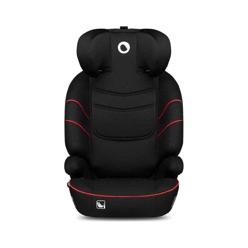 Lionelo - Silla para coche LARS i-Tamaño 100-150 cm negro/rojo