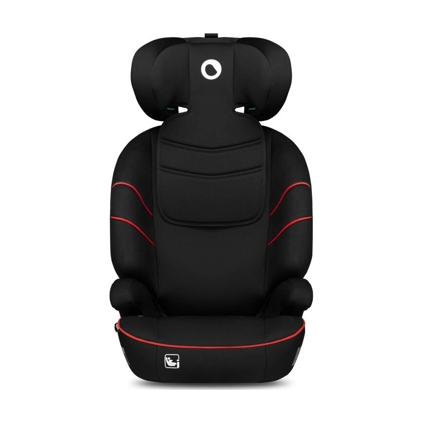 Lionelo - Silla para coche LARS i-Tamaño 100-150 cm negro/rojo