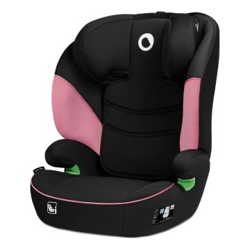 Lionelo - Silla para coche LARS i-Tamaño 100-150 cm negro/rosa