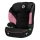 Lionelo - Silla para coche LARS i-Tamaño 100-150 cm negro/rosa