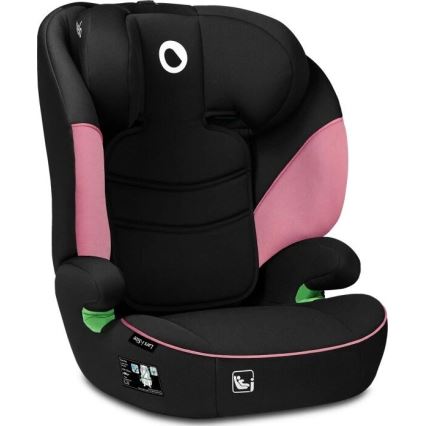 Lionelo - Silla para coche LARS i-Tamaño 100-150 cm negro/rosa
