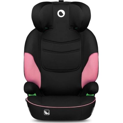 Lionelo - Silla para coche LARS i-Tamaño 100-150 cm negro/rosa