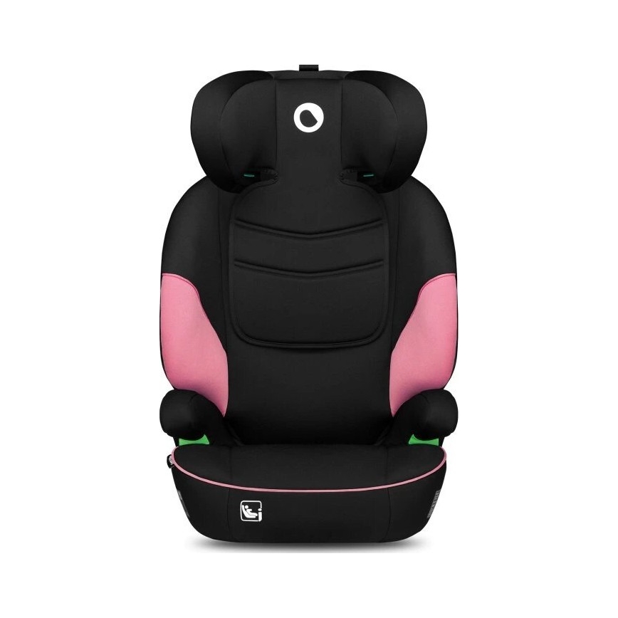 Lionelo - Silla para coche LARS i-Tamaño 100-150 cm negro/rosa