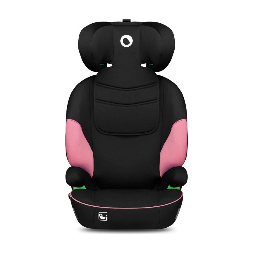 Lionelo - Silla para coche LARS i-Tamaño 100-150 cm negro/rosa