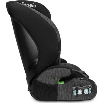 Lionelo - Silla para coche LEVI ONE i-Tamaño 76-150 cm negro/gris