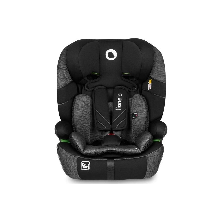 Lionelo - Silla para coche LEVI ONE i-Tamaño 76-150 cm negro/gris