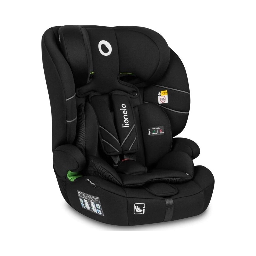 Lionelo - Silla para coche LEVI ONE i-Tamaño 76-150 cm negro